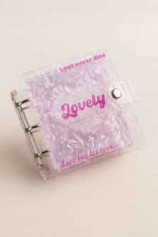 Фотоальбом - биндер для карт "Lovely", 20 страниц(13*12,5 см)