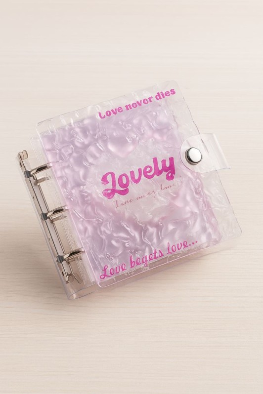 Фотоальбом - биндер для карт "Lovely", 20 страниц(13*12,5 см) 