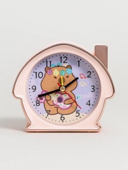 Часы-будильник «Happy capybara», pink