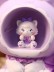 Ночник - подставка для канцелярских принадлежностей "Кошка Милли", фиолетовый