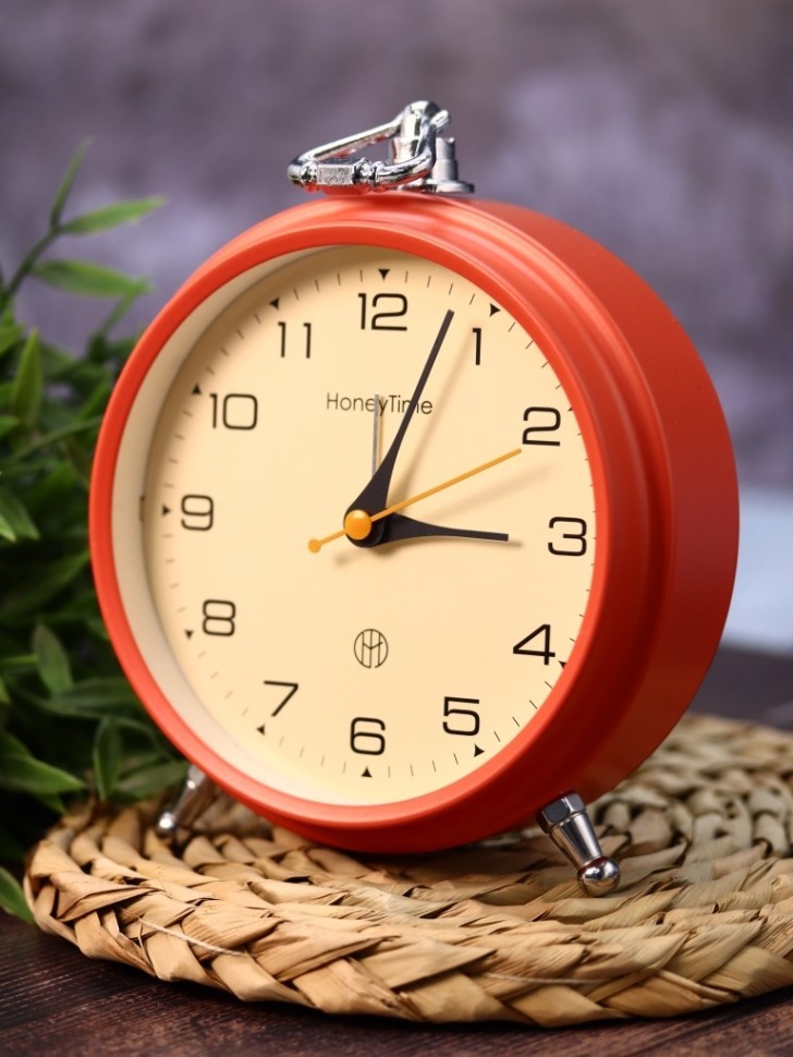 Часы-будильник «Honey time», red
