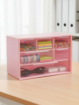 Органайзер настольный "Color box", pink (18*10*12см)