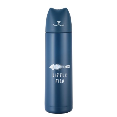 B-BW21-Z ТЕРМОС &quot;Cat Head&quot; blue 500ml 