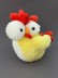 Мягкая игрушка (3+) "Сумасшедший цыпленок", желтая, 22 см