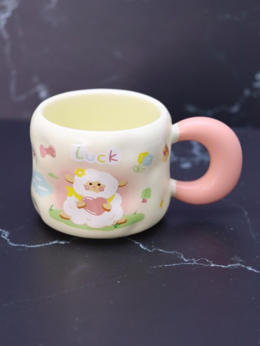 Кружка «Lucky sheep», pink (450 ml) 