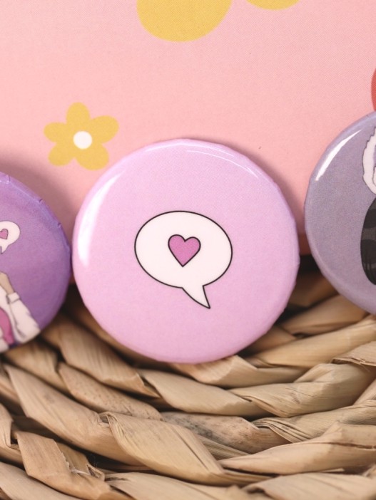 Набор значков 3 шт. iLikeGift Аниме &quot;Love bunny girl&quot; 