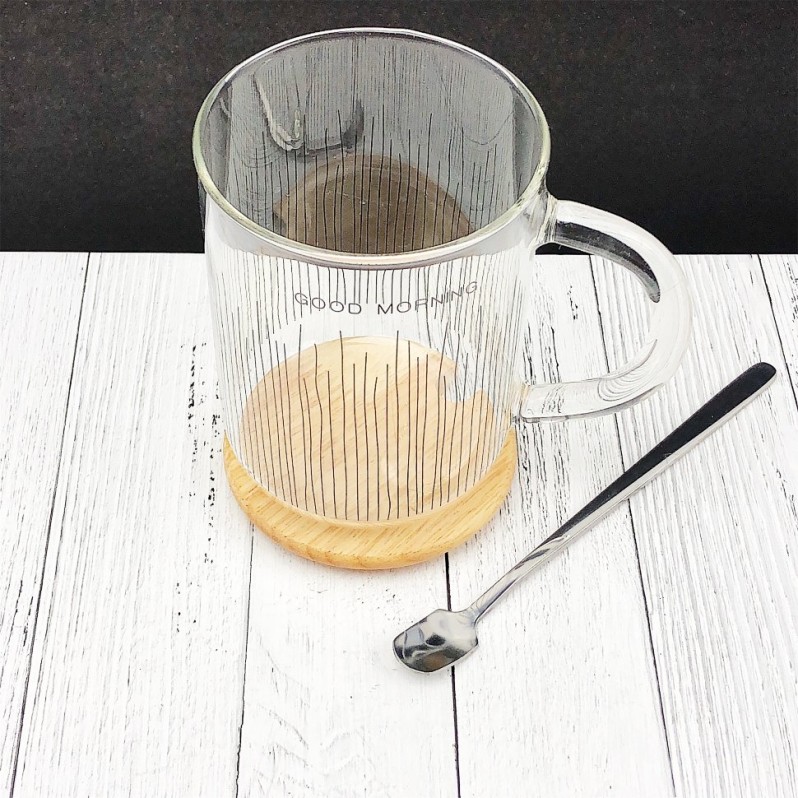 Кружка &quot;Good morning&quot; (полоска чёрная) (400ml) 