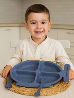 Тарелка "Airplane", blue