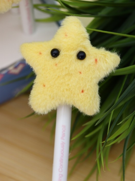 Бесконечный карандаш &quot;Cute Plush Stars&quot;, yellow 