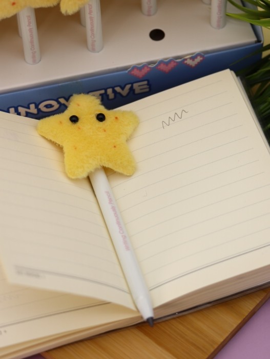 Бесконечный карандаш &quot;Cute Plush Stars&quot;, yellow 