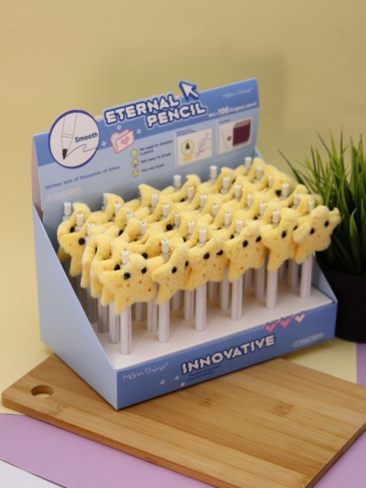 Бесконечный карандаш &quot;Cute Plush Stars&quot;, yellow 