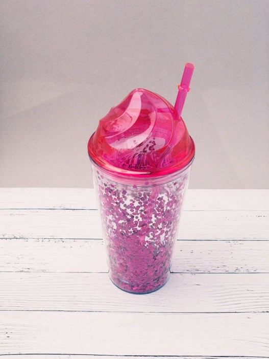 Тамблер "Блёстки", pink 