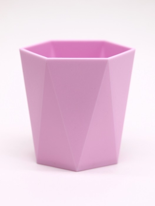 Стакан для зубных принадлежностей / канцелярских принадлежностей  «Triangle», pink 