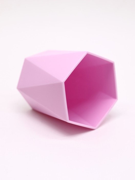 Стакан для зубных принадлежностей / канцелярских принадлежностей  «Triangle», pink 