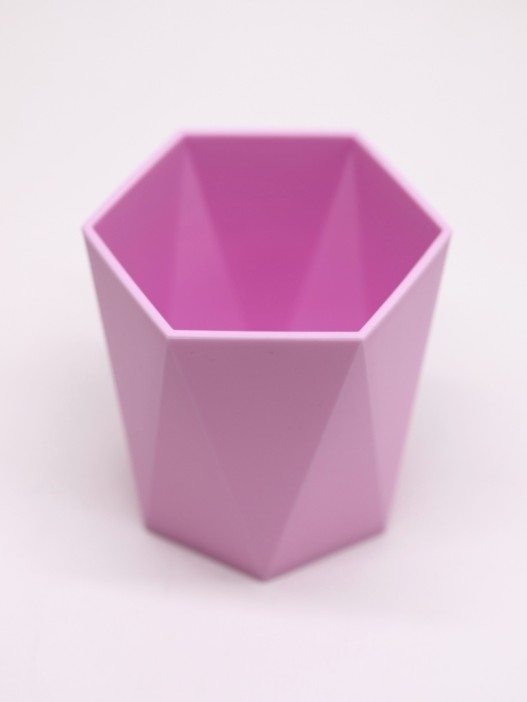 Стакан для зубных принадлежностей / канцелярских принадлежностей  «Triangle», pink 