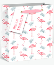 Пакет подарочный &quot;Little flamingo&quot;,L 