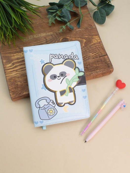 Блокнот (B6) &quot;Hi panda bamboo&quot;, blue (18.5*13) 