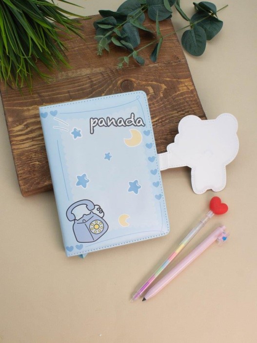 Блокнот (B6) &quot;Hi panda bamboo&quot;, blue (18.5*13) 