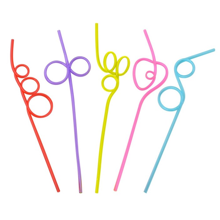 Набор трубочек для коктейля &quot;Дикая Мексика&quot; 5 шт. (L=26 см) 