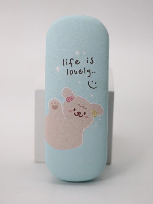 Чехол для очков &quot;Life is lovely&quot;, green 