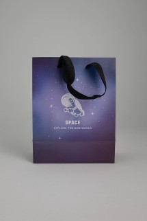 Пакет подарочный «Love&amp;Space», new world (18*23*11)