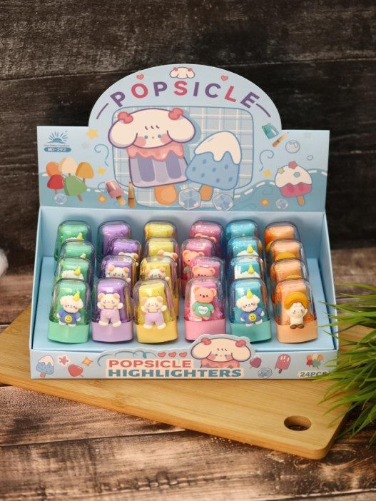 Маркер текстовыделитель &quot;Animals trousers&quot;, mix, шоу-бокс 24 шт. 