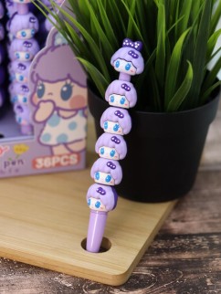 Ручка гелевая &quot;Little sister pig&quot;, purple