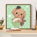 Алмазная мозаика на подрамнике Draw Me! "Милый мишка", (20*20 см)