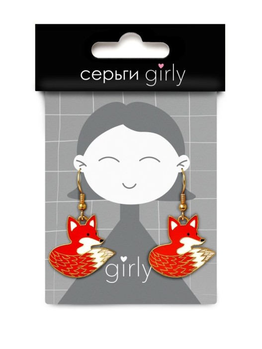 Серьги GIRLY &quot;Fox&quot; 