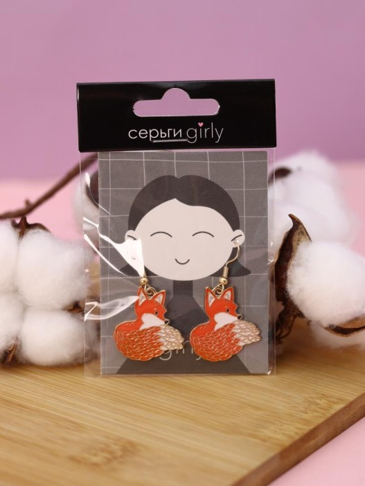 Серьги GIRLY "Fox" 