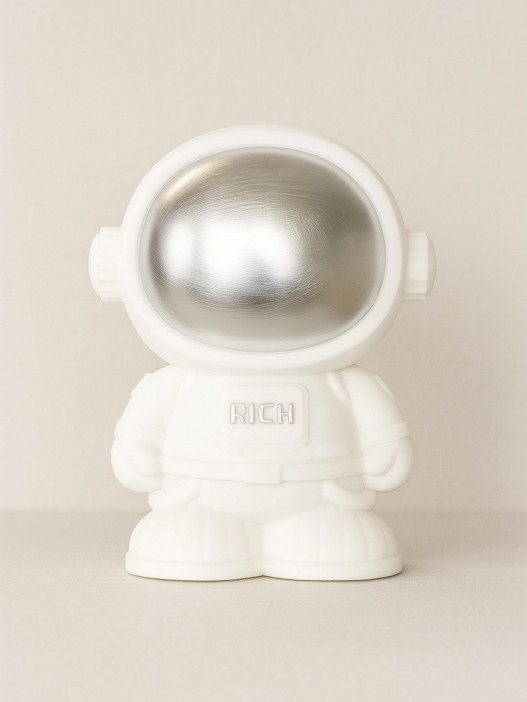 Копилка «Astronaut», silver, (18 см), пластик 