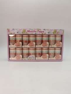 Набор декоративного скотча 10 шт. &quot;Flower power&quot;, orange, шоу-бокс 8 шт.