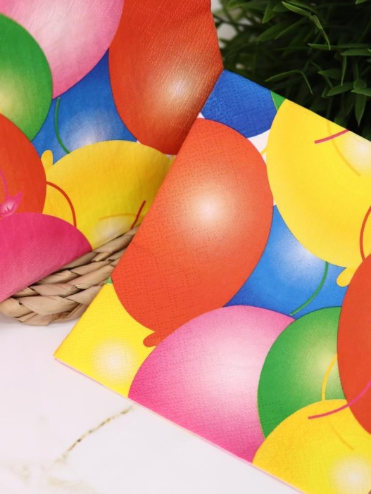 Салфетки бумажные &quot;Шары&quot; (33*33 см) 