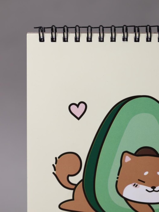 Скетчбук Аниме «Shiba inu avocado», 14х20 см,  плотность 100 гр 