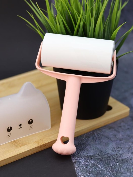 Ролик для чистки одежды в футляре &quot;Сute pink kitty&quot;, 10 см*60 листов 