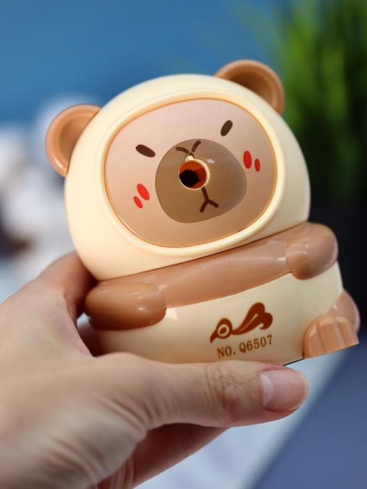 Точилка для карандашей механическая &quot;Evil capybara&quot;, light brown 