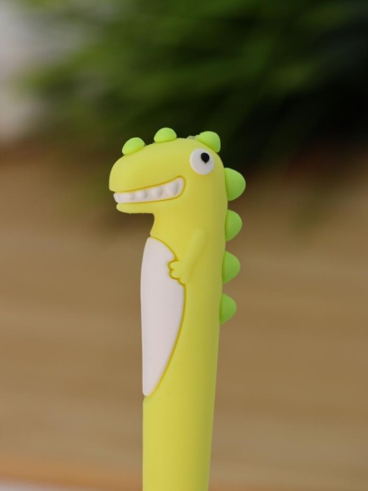 Зубная щётка для взрослых iLikeGift &quot;Tiny Rawr&quot;, yellow (10 см) 