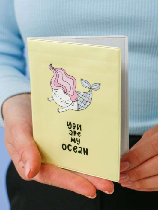 ОБЛОЖКА ДЛЯ ПАСПОРТА «You are my ocean», плотность 560 мкм 