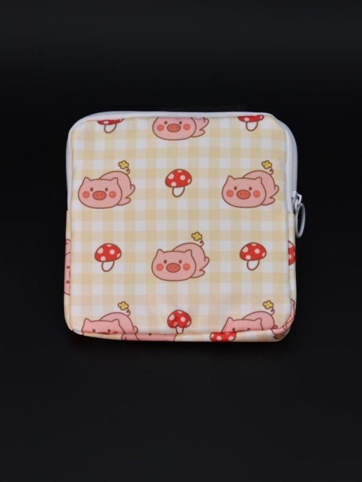 Косметичка &quot;Lovely day&quot;, yellow (12.5*12.5 см) 