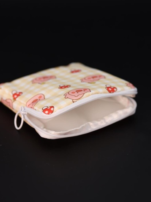 Косметичка &quot;Lovely day&quot;, yellow (12.5*12.5 см) 