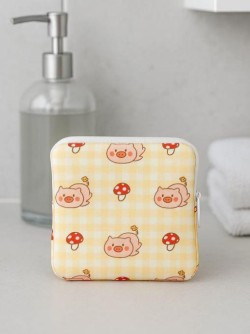 Косметичка "Lovely day", yellow (12.5*12.5 см)