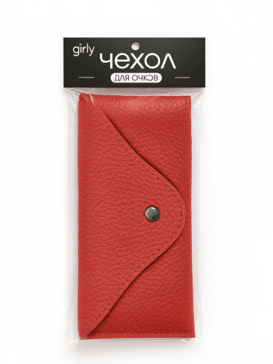 Чехол для очков GIRLY "Urban Click", red
