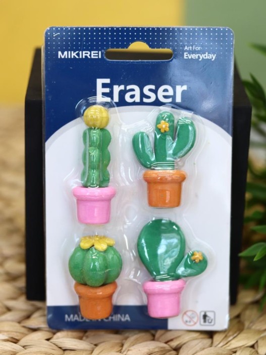 Ластики &quot;Cactus&quot;, 4 шт. в наборе 