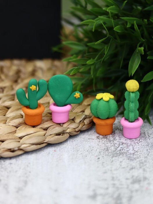 Ластики &quot;Cactus&quot;, 4 шт. в наборе 