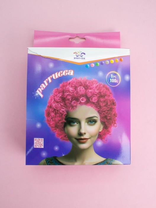 Парик карнавальный &quot;Funny curls&quot;, pink 