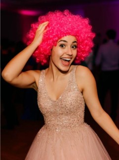 Парик карнавальный &quot;Funny curls&quot;, pink