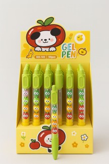 Ручка "Funny smile", green, шоу-бокс 36 шт.