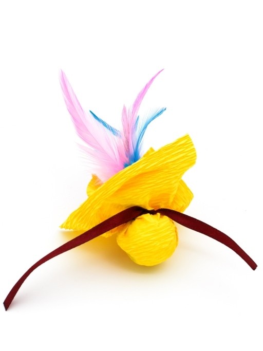 Игрушка для кошек &quot;Шар шуршащий&quot;, желтый 