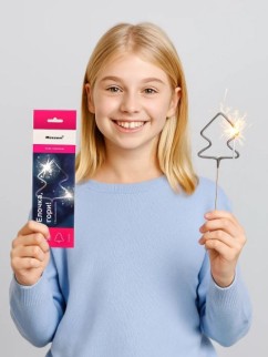 Бенгальские огни фигурные "Елочка, гори!" (30сек, 17см, 2шт)