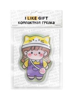 Карманная грелка многоразовая iLikeGift "Котенок девочка"